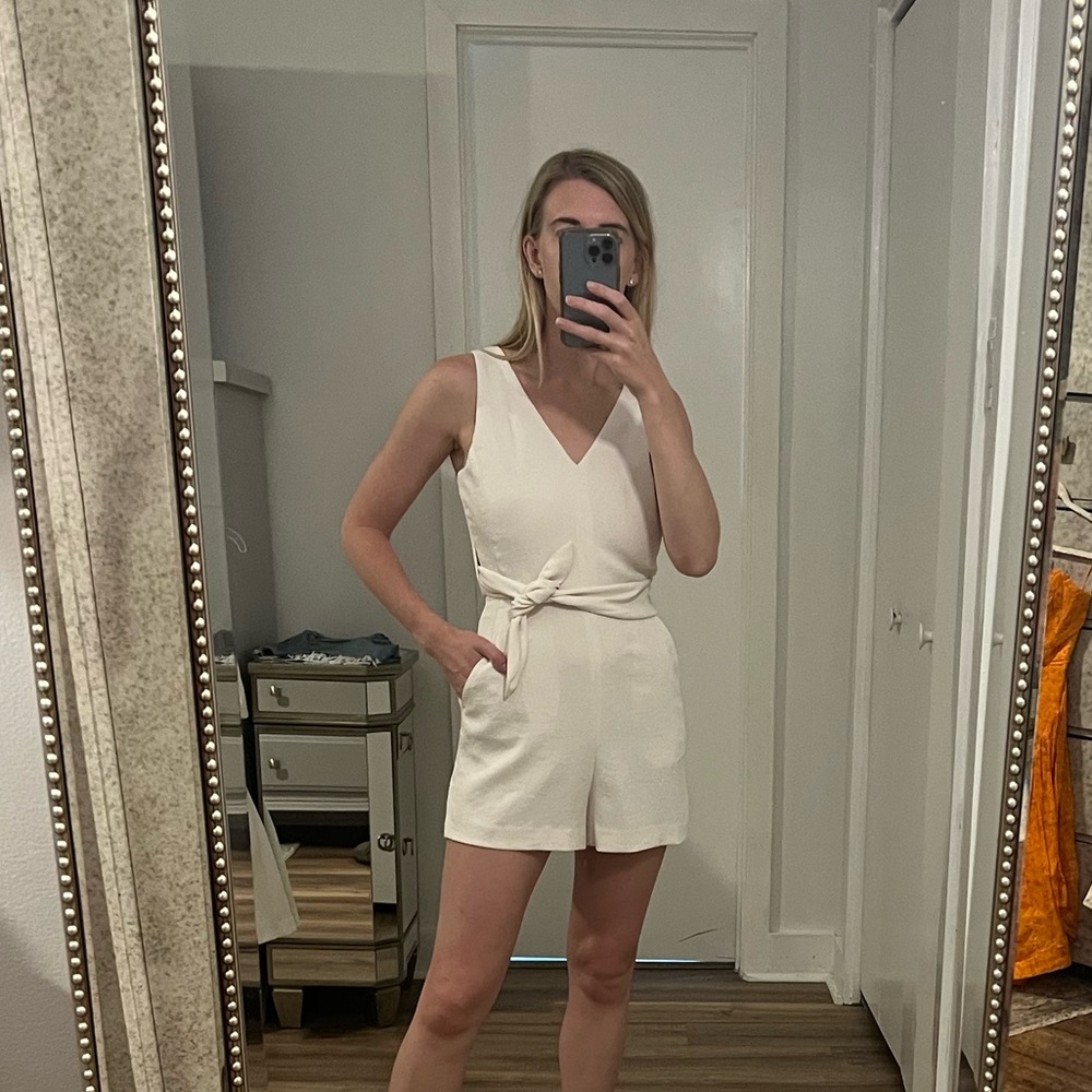 Aritzia Wilfred white romper